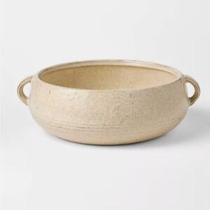 Glazed Ceramic Bowl with Handles Cream - Threshold™ designed with Studio McGee